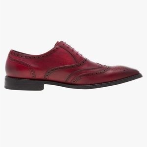 Jump New York Red Ombré Leather Wingtip Lindsey Lace Up Oxfords Men’s Size 13